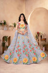 Stunning Faux Georgette Lehenga - Embroidered Sequin Design for Festive Wear