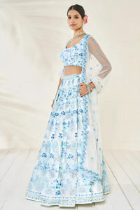 Stunning Faux Georgette Lehenga - Heavy Sequence Work for Wedding Wear