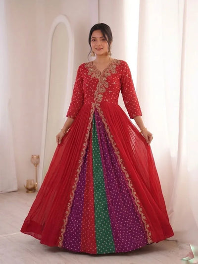 Stunning Georgette Anarkali Gown | Festive Wear for Women