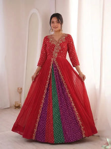 Stunning Georgette Anarkali Gown | Festive Wear for Women