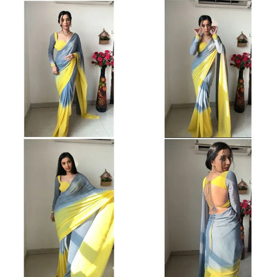 Stunning Georgette Bandhani Saree - Ready to Wear Ethnic Collection for Women