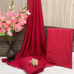 Stunning Georgette Kurti Set - Chikankari & Sequence Embellished for Women