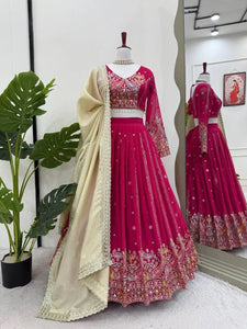 Stunning Georgette Lehenga Choli - Embroidered Festive Wear