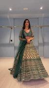 Stunning Georgette Lehenga Choli - Intricate Thread Embroidery for Wedding & Festive Wear