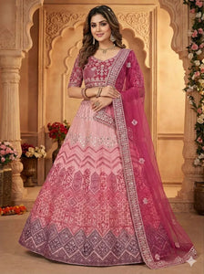 Stunning Georgette Lehenga - Heavy Sequins & Embroidery Wedding Wear for Women