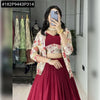 Stunning Georgette Lehenga Set - Stitched with Floral Koti for Festive Wear