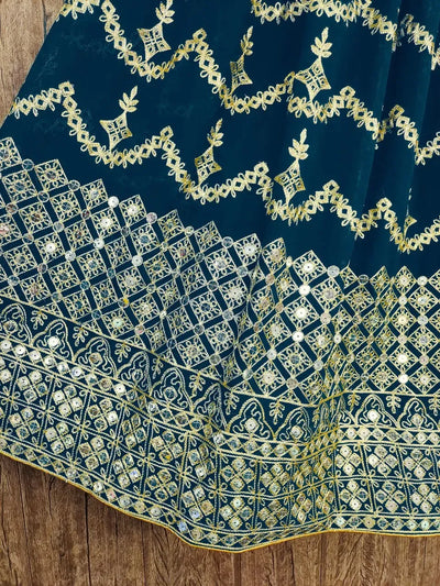 Stunning Georgette Lehenga with Dupatta - Heavy Embroidery Festive Wear for Women