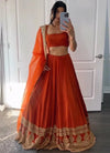 Stunning Georgette Lehenga with Zari Embroidery - Festive Wear for Women