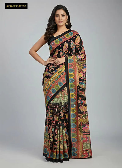 Stunning Georgette Mirror Work Saree - Festive Collection