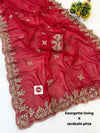 Stunning Georgette Saree - Designer Festive Wear with Heavy Pittawork for Women