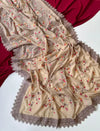 Stunning Georgette Saree with Sequins Embroidered Jaal - Elegant Party Wear for Women