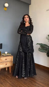 Stunning Georgette Sharara Suit - Elegant Festive Wear for Women