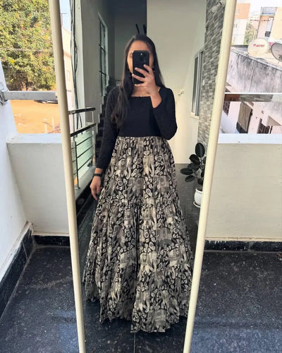 Stunning Hakoba Kalamkari Cotton Flare Kurti - Soft Comfort for Festive Wear