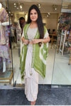 Stunning Indowestern Dhoti Set - Real Mirror Work & Bandhani Dupatta for Festive & Wedding Elegance