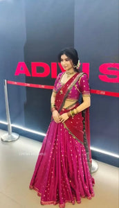 Stunning Jacquard Silk Lehenga Choli - Embroidery for Women