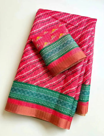 Stunning Kota Chex Weaving Zari Saree - Elegant Festive Wear for Women