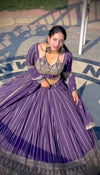 Stunning Lavender Lehenga Choli - Heavy Embroidery for Festive Wear
