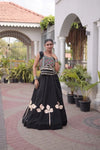 Stunning Navratri Lehenga Choli with Mirror Work for Garba