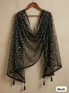 Stunning Net Dupatta - Zari & Sequence Embroidery for Festive & Party Wear