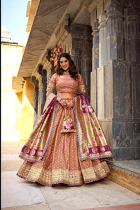Stunning Organza Lehenga - Elegant Stitched Festive Wear
