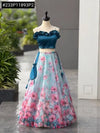 Stunning Organza Silk Lehenga Choli - Digital Printed & Fully Stitched for Festive Wear