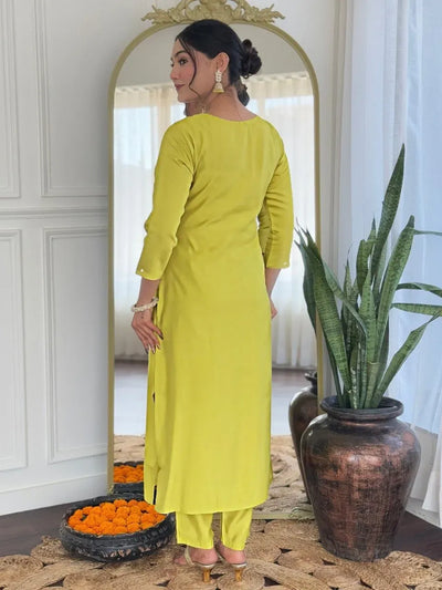 Stunning Rayon Embroidered Straight Kurta Set with Taby Printed Dupatta For Women | Festive & Monsoon Wear