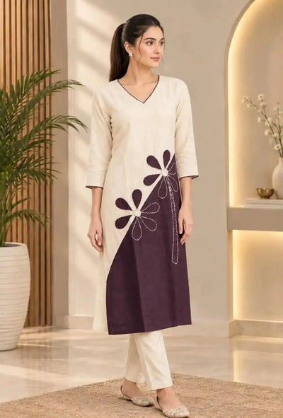 Stunning Rayon Kurti Pant Set - Mirror Work Festive Wear for Women