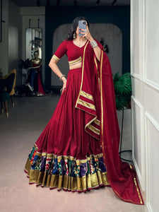 Stunning Rayon Lehenga Choli with 6-Meter Flare for Navratri