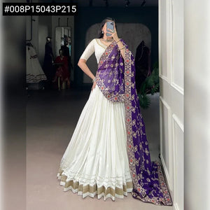 Stunning Rayon Lehenga Choli - Zari Work Festive Wear for Women