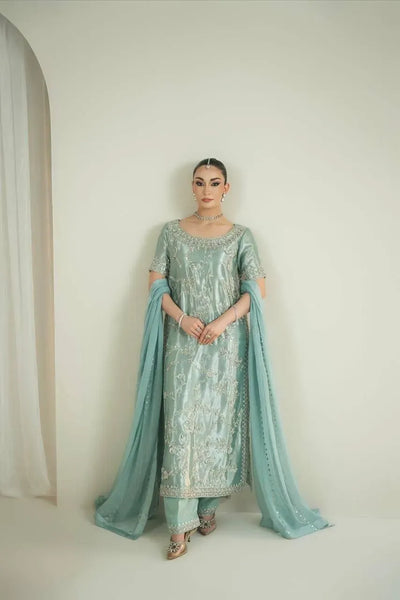Stunning Ready-to-Wear Plazzo Suit - Heavy Embroidery for Festive Wear