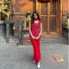 Stunning Red Georgette Sharara Suit Set for Festive Wear