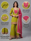 Stunning Roman Glass Mirror Work Palazzo Set with Dupatta for Festive Wear