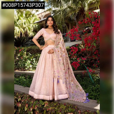 Stunning Sequins Embroidered Lehenga - Festive & Wedding Wear for Women