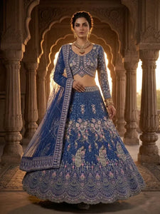 Stunning Sequins Lehenga - 4-Meter Flared Festive Wear for Women
