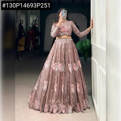 Stunning Sequins & Thread Embroidered Co-ord Set Lehenga - Festive Wear for Women