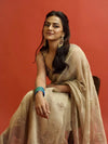 Stunning Soft Crunchy Silk Saree - Bead Sequins & Dori Embroidery for Party Wear