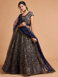 Stunning Soft Net Lehenga Choli - Heavy Sequins Embroidery Festive Wear for Women