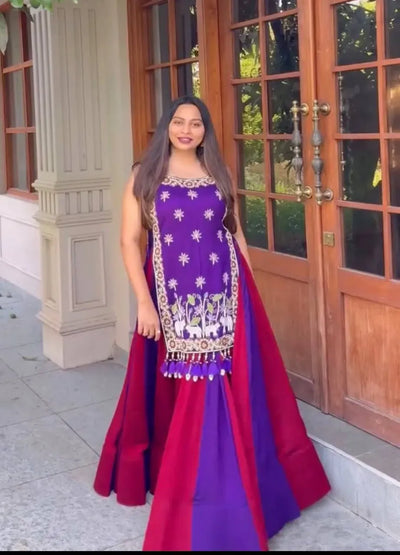 Stunning Vichitra Silk Lehenga - 6-Meter Flair Festive Wear