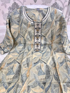 Stunning Viscose Chinon Kurti - Digital Print & Handwork for Women
