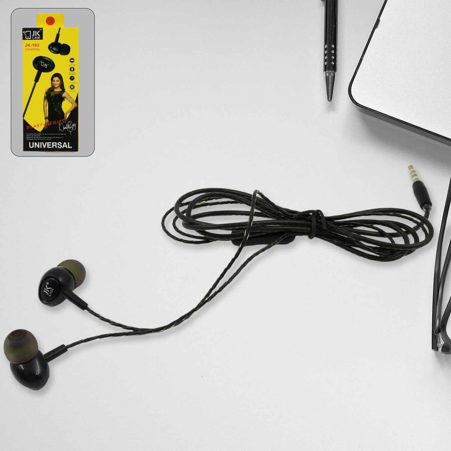 Universal Wired Earphone With Mic (1 Pc) - TREND BUY