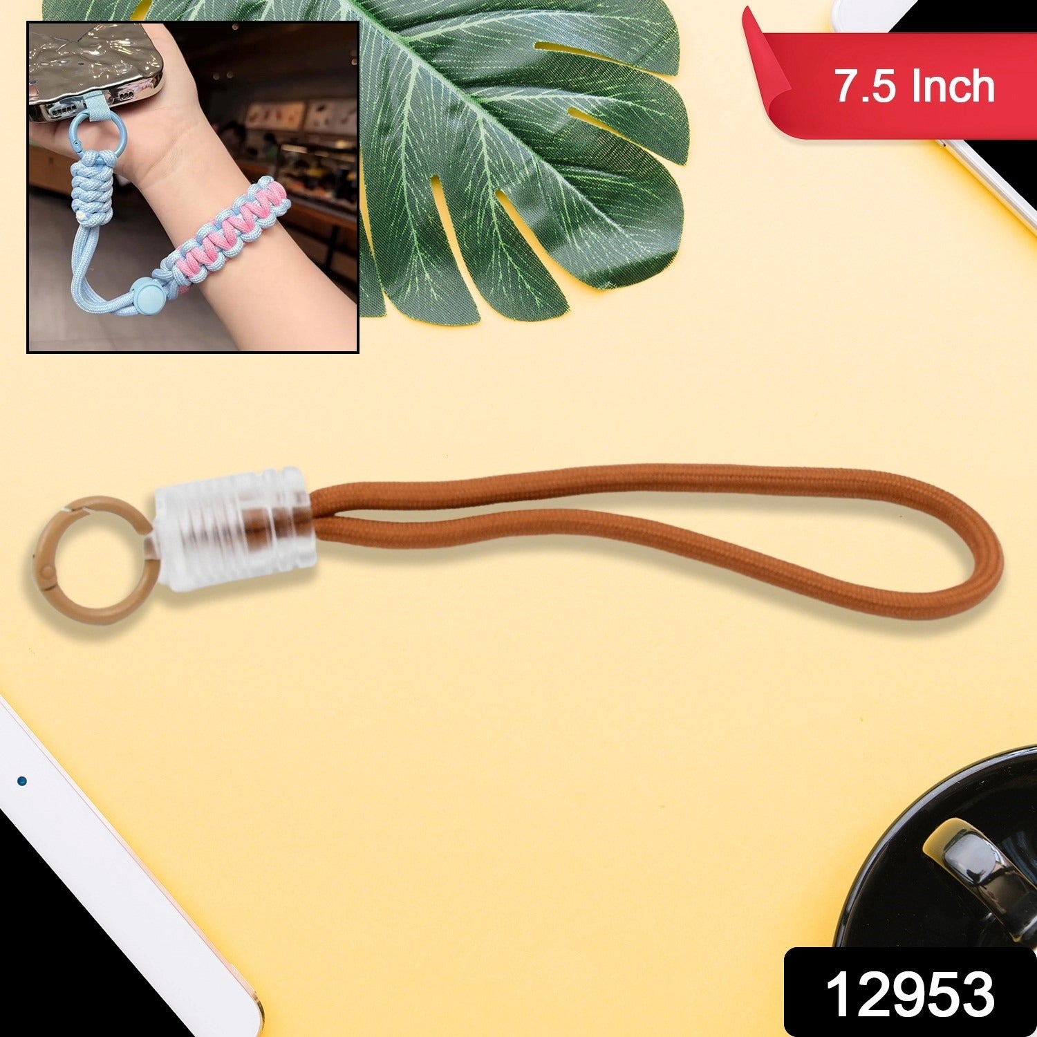 Multipurpose Hand Wrist Strap Lanyardwith Cellphone Phone Strap (1 Pc  7.5 Inch  Multicolor) - TREND BUY