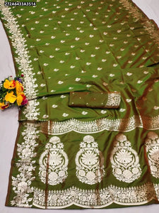 Traditional Banarasi Silk Saree - Zari Weaving Festive Wear