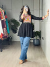 Traditional Ethnic Kediya Set - Vibrant Kutchi Mirror Work Festive Wear for Women