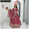 Traditional Gold Crush Lehenga Choli - Heavy Embroidery for Festive & Wedding Wear
