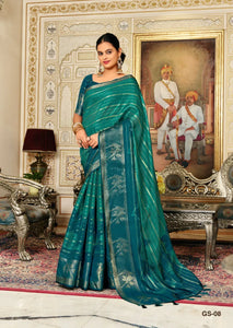 Traditional Mal Gajh Silk Saree - Soft & Luxurious for Festive Wear