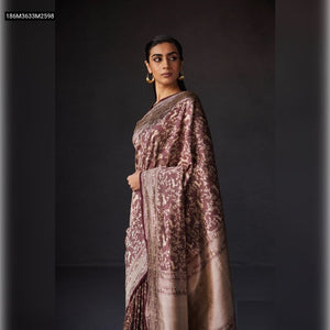 TRENDBUY Banarasi Soft Silk Saree with Zari Work & Traditional Motifs
