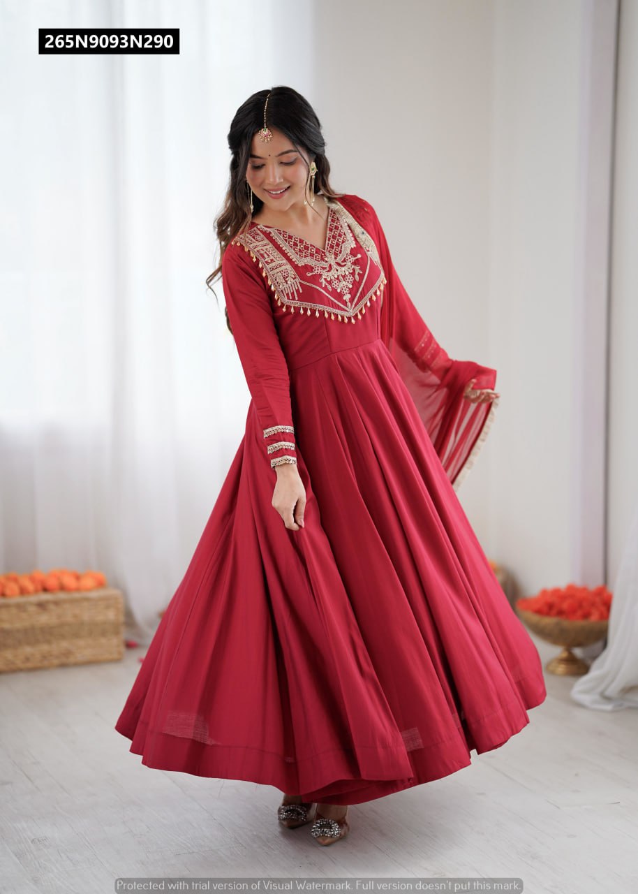 long sleeve floor length green dress Long Wedding-Guest Dress with Long Sleeves