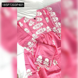 TRENDBUY Handwork Viscose Embroidered Kurti with Dupatta & Pants Set