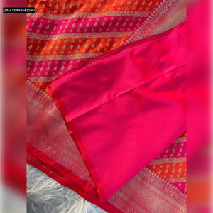 TRENDBUY Premium Benarasi Silk Saree | Rangkat Leheriya Weaves & Contrast Pallu