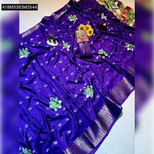 TRENDBUY Premium Georgette Silk Saree: Soft, Lightweight with All-Over Zari Buty Weaving